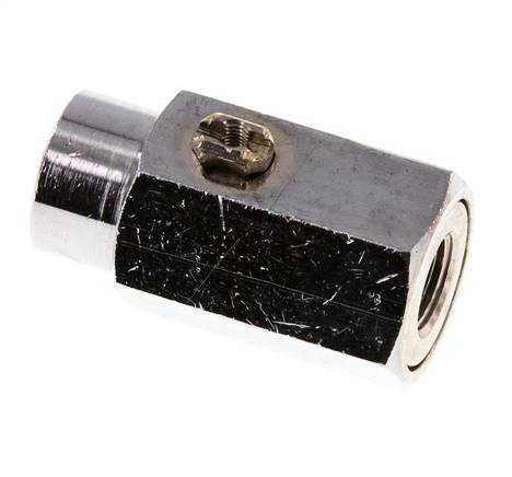 G 1/8 pulgada Miniválvula de bola de latón de 2 vías accionada por destornillador 15 Bar