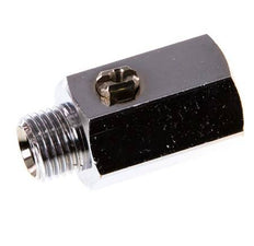 Válvula de bola de latón de 2 vías, macho a hembra, de 1/4 de pulgada, accionada por un destornillador, 15 bares