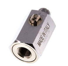 Mini válvula de bola de latón de 2 vías, macho a hembra, de 1/8 de pulgada, accionada por un destornillador, 15 bares