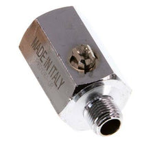 Mini válvula de bola de latón de 2 vías, macho a hembra, de 1/8 de pulgada, accionada por un destornillador, 15 bares