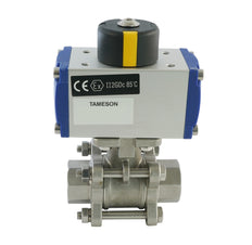 Válvula de bola neumática de 2 vías de acero inoxidable G1/2'' Cerrada por muelle - BL2SA3