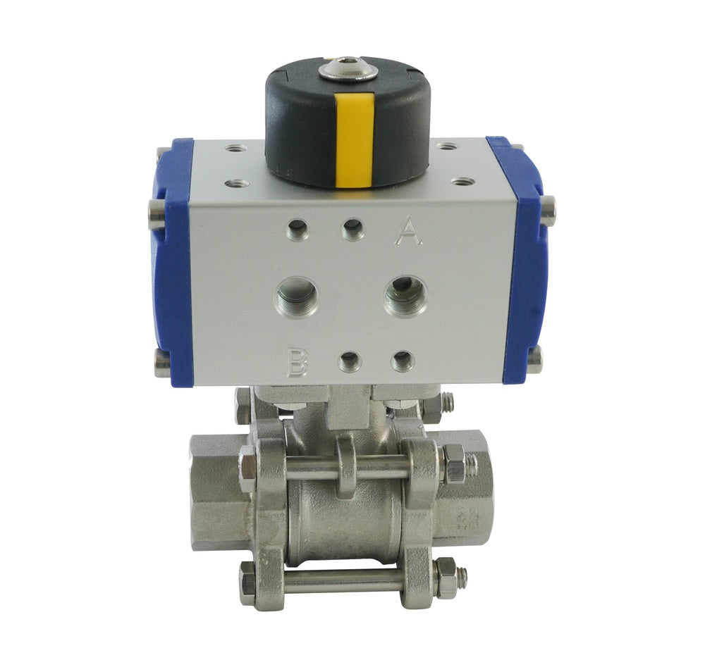 Válvula de bola neumática de 2 vías de acero inoxidable G1/2'' Cerrada por muelle - BL2SA3