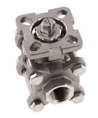 G3/8'' 2-Way Stainless Steel Ball Valve 3-Piece Full Bore ISO-Top - BL2SA3