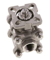 G3/8'' 2-Way Stainless Steel Ball Valve 3-Piece Full Bore ISO-Top - BL2SA3