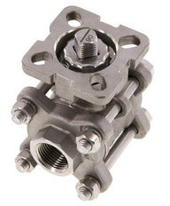 G3/8'' 2-Way Stainless Steel Ball Valve 3-Piece Full Bore ISO-Top - BL2SA3