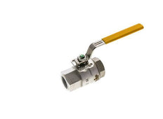 Válvula de bola de acero inoxidable de 2 vías para oxígeno de 1 pulgada Rp