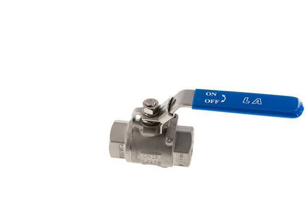 G Válvula de bola de acero inoxidable de 1 pulgada y 2 vías