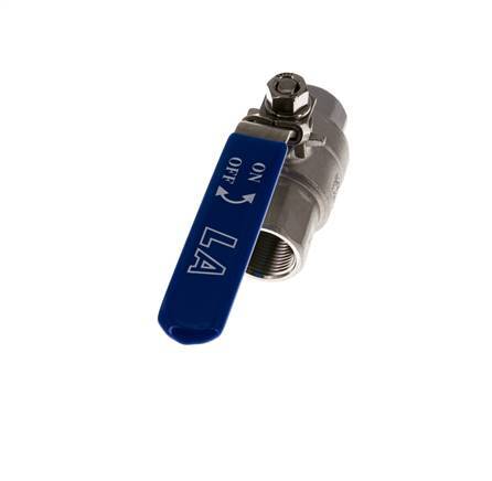 G 3/4 pulgadas PN 63 Válvula de bola de acero inoxidable de 2 vías