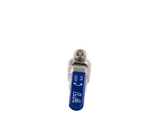Válvula de bola de acero inoxidable de 2 vías macho a hembra R/Rp 1/2 pulgadas PN 63
