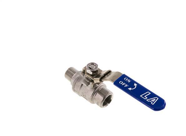 Válvula de bola de acero inoxidable de 2 vías macho a hembra R/Rp 3/8 pulgadas PN 63