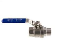 Válvula de bola de acero inoxidable de 2 vías macho a hembra R/Rp 1-1/4 pulgadas PN 63