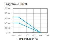 G Válvula de bola de acero inoxidable de 2 pulgadas PN 63 de 2 vías