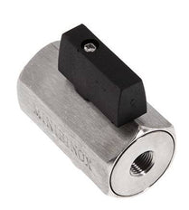 G 1/8 pulgada Miniválvula de bola de 2 vías de acero inoxidable 25 Bar