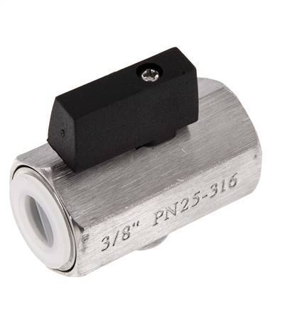 G Válvula de bola de acero inoxidable de 2 vías de 3/8 pulgadas y 25 bares