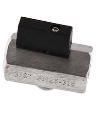 G Válvula de bola de acero inoxidable de 2 vías de 3/8 pulgadas y 25 bares