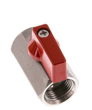 G Válvula de bola de 2 vías de 3/8 pulgadas de acero inoxidable 63 Bar