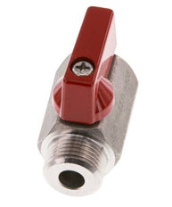 Válvula de bola de acero inoxidable de 2 vías, macho a hembra, de 3/8 pulgadas, 63 bar