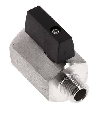 Válvula de bola de acero inoxidable de 2 vías de 1/4 de pulgada macho a hembra 25 Bar