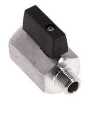 Válvula de bola de acero inoxidable de 2 vías de 1/4 de pulgada macho a hembra 25 Bar