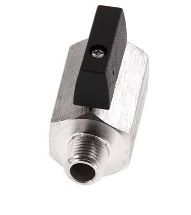 Válvula de bola de acero inoxidable de 2 vías de 1/4 de pulgada macho a hembra 25 Bar