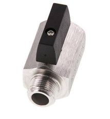 Válvula de bola de acero inoxidable de 2 vías, macho a hembra, de 3/8 pulgadas, 25 bar