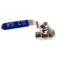 Válvula de bola de 2 vías G3/8'' Acero inoxidable PTFE 63 bar - BL2SM