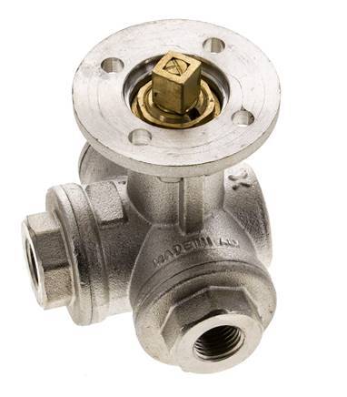 Válvula de bola de 3 vías en T G1/4'' de latón ISO-Top 40bar - BL3BAT