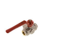 Válvula de bola de 3 vías en L G1/2'' Latón PTFE/NBR 50 bar - BL3BM
