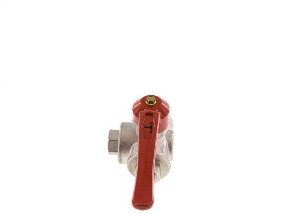 G3/8'' Válvula de bola de 3 vías con puerto en T Latón PTFE/NBR 55 bar - BL3BM