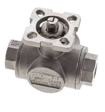 Válvula de bola de acero inoxidable de 3 vías G1/4'' puerto en L ISO-Top 63bar - BL3SA
