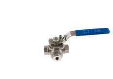 G 1/4 inch 3-Way L-port Stainless Steel Ball Valve