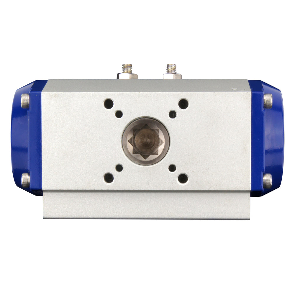 DN65 (2-1/2 inch) Wafer Pneumatic Butterfly Valve GGG40-GGG40 polyamide-coated-EPDM Spring Closed - BFLW