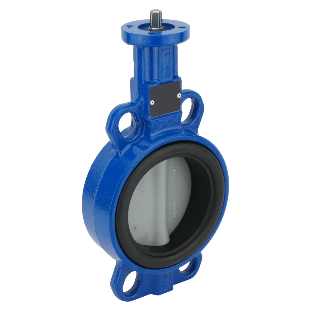 DN65 (2-1/2 inch) Wafer Pneumatic Butterfly Valve GGG40-GGG40 polyamide-coated-EPDM Spring Closed - BFLW