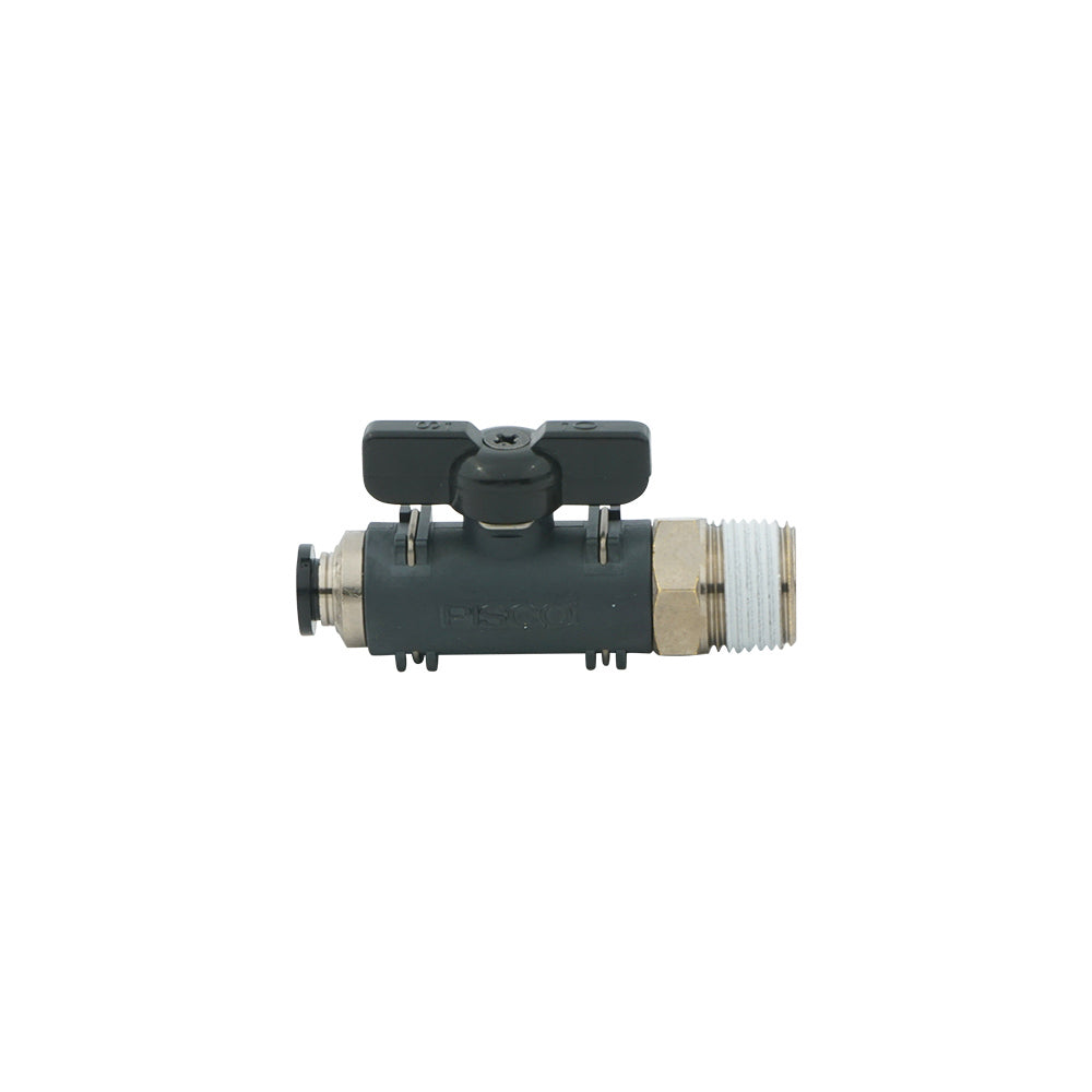 válvula de bola recta de 2 vías de 8mm - R1/8" Serie 20