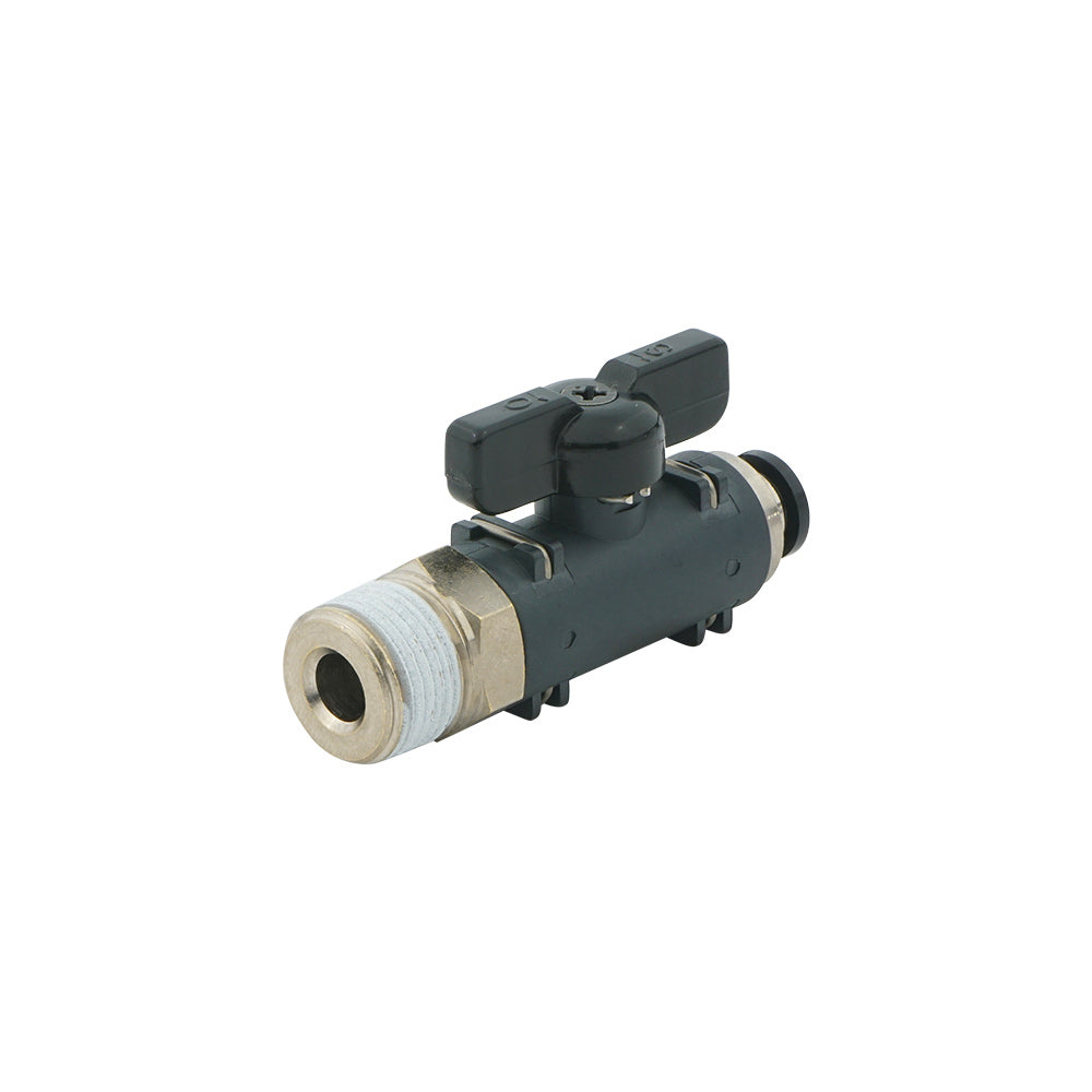 6mm - R3/8" Straight 2-Way Ball Valve Series 20