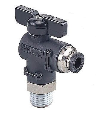 8mm - R1/4" Elbow 2-Way Ball Valve Series 20