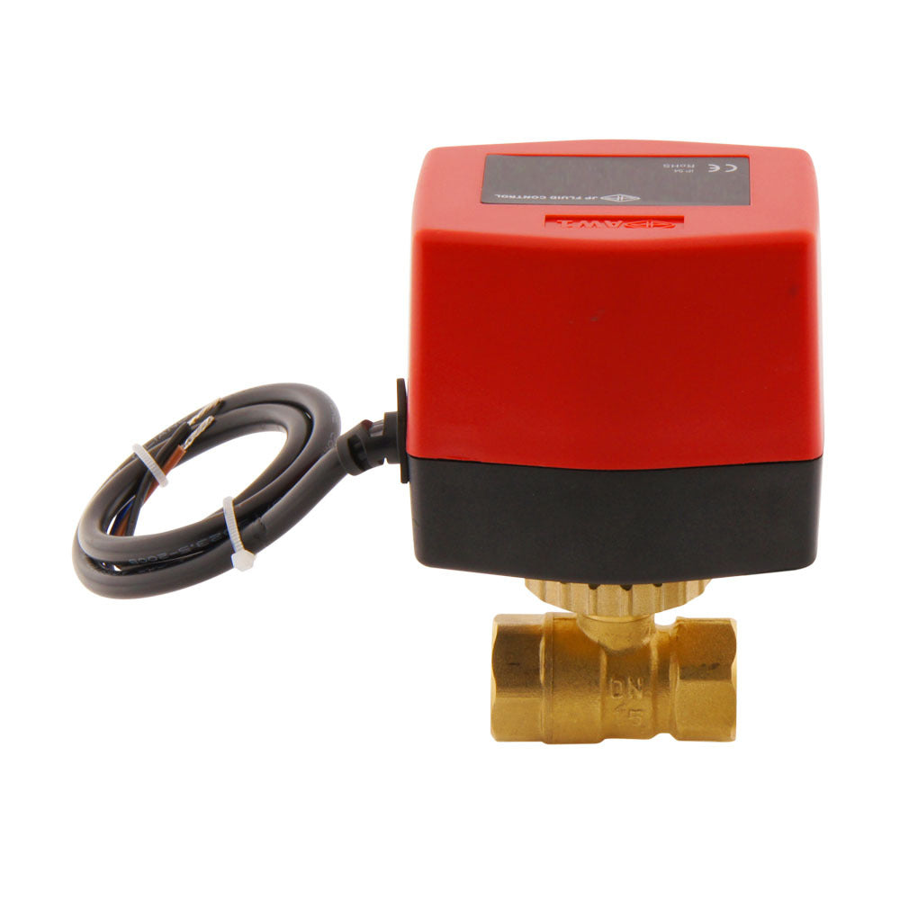 Válvula de bola electrica BW2 1/2'' 2 vías 24V DC 3 puntos