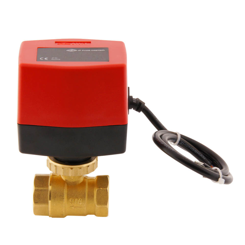 Válvula de bola electrica BW2 3/4'' 2 vías 120V AC 3 puntos