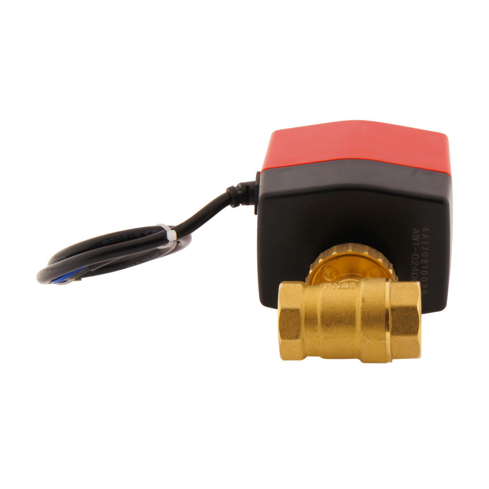 Válvula de bola electrica BW2 3/4'' 2 vías 12V DC 3 puntos