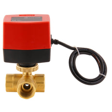 Válvula de bola electrica BW3 3/4'' 3 vías 120V AC 3 puntos