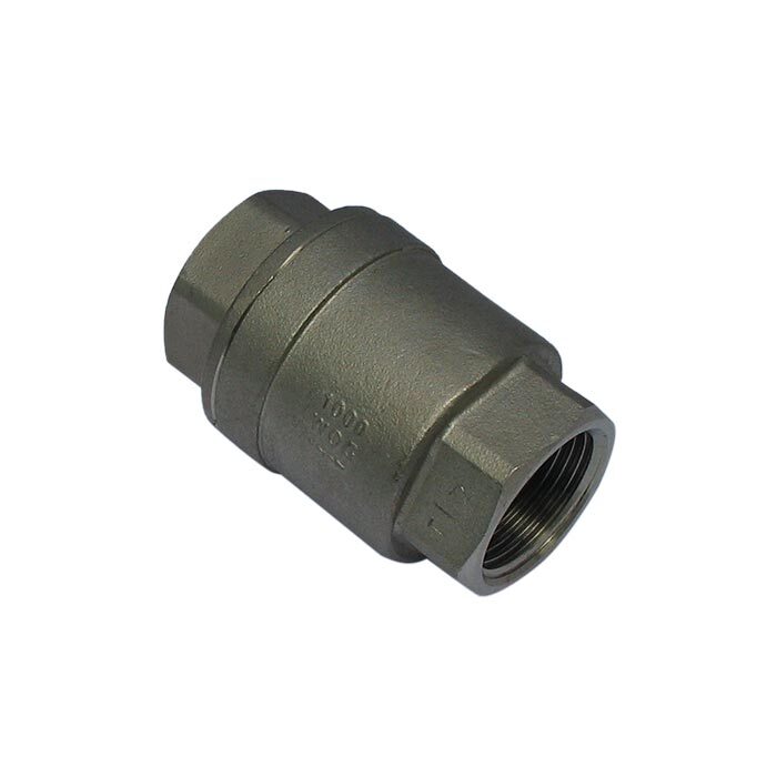 655 - G3/8'' Check Valve Stainless Steel PTFE F/F 64bar