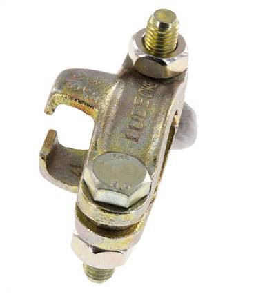 Safety Malleable Cast Iron Hose Clamp 28-32 mm Twist Claw Coupling DIN 20039B [2 Pieces]