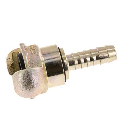 Hierro fundido DN 10 DIN 3489 Acoplamiento de garras giratorias 13 mm (1/2'') Lengüeta de manguera Rotativa