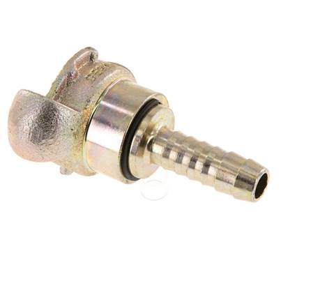 Hierro fundido DN 10 DIN 3489 Acoplamiento de garras giratorias 13 mm (1/2'') Lengüeta de manguera Rotativa