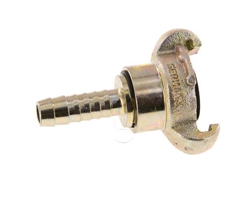 Hierro fundido DN 10 DIN 3489 Acoplamiento de garras giratorias 13 mm (1/2'') Lengüeta de manguera Rotativa