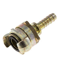 Acoplamiento de garras giratorias de hierro fundido DN 10 DIN 3238 Cuello de lengüeta de manguera de 13 mm (1/2'')