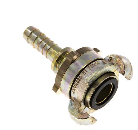 Acoplamiento de garras giratorias de hierro fundido DN 10 DIN 3238 Cuello de lengüeta de manguera de 13 mm (1/2'')