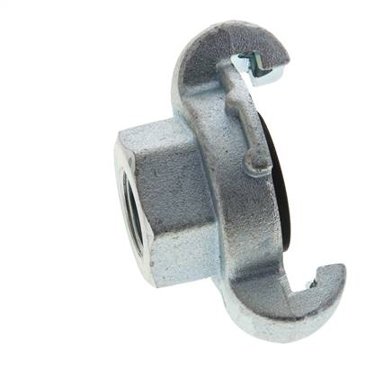 Hierro fundido DN 15 DIN 3489 Acoplamiento de garras giratorias Rp 3/8'' Hembra