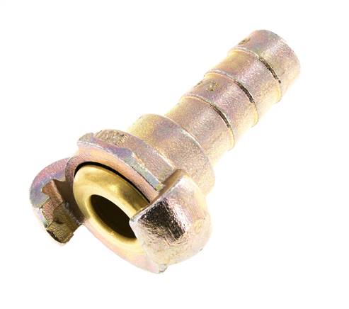 Hierro fundido DN 15 DIN 3489 Acoplamiento de garras giratorias 19 mm (3/4'') Lengüeta de manguera