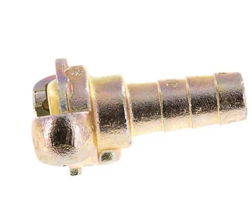 Hierro fundido DN 15 DIN 3489 Acoplamiento de garras giratorias 19 mm (3/4'') Lengüeta de manguera